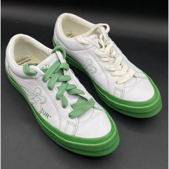Converse Golf Le Fleur x One Star Ox Kelly Green Men’s 6.5 Women 8.5 - Picture 2 of 12